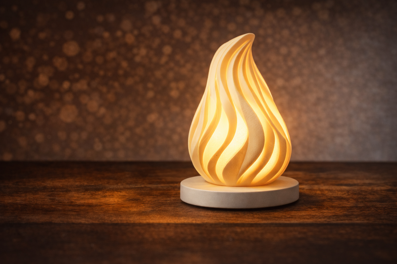 Luminária 3D Orgânica Moderna